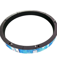 Écran LED circulaire suspendu personnalisé, flexible, pour intérieur, pour centre commercial, musée, salle d'exposition
