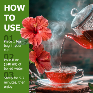 Té de Hibisco en Polvo OEM ODM, Sabor Agridulce para Adultos, Disfruta de Té Caliente o Helado, Calidad Premium en la que Puedes Confiar - Product Image 5