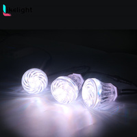 Lumières à pixels cabochon RGB DMX adressables OEM ODM 60 mm IP67 DC24V SMD5050 pour les lumières de lettres de parcs à thème de fête foraine
