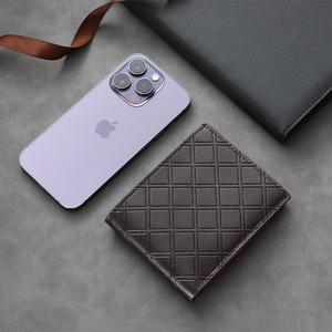 Cartera con tarjetero de cuero para hombre de moda al por mayor de alta calidad - Product Image 5