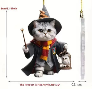 จี้รถอะคริลิคแบบแบนรูปแมววิเศษแบบใหม่ - Product Image 2