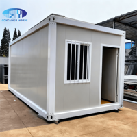 Maison modulaire préfabriquée en conteneur durable à construction rapide avec mur isolé pour hébergement temporaire
