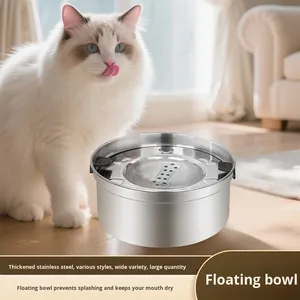 Ciotola per Cibo e Acqua per Animali Domestici in Acciaio Inox 304 Rinforzato, Capacità Ultra-grande 1,2L e 3,2L, Galleggiante e Rotonda per Cani e Gatti - Product Image 4
