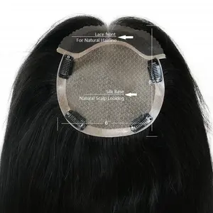 100% европейские 6 ''x 6,5'' полностью шелковые Базовые топперы для волос с кружевом передние человеческие волосы топперы для женщин