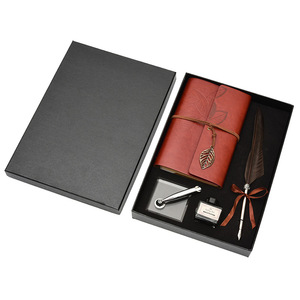 Carnet de notes personnalisable pour <span class=keywords><strong>calligraphie</strong></span>, coffret cadeau d'affaires, <span class=keywords><strong>plume</strong></span>, stylo, bouteille - Product Image 4
