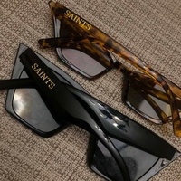 Autocollants personnalisés pour lunettes de soleil, mini lettres adhésives argentées et dorées, symbole de lunettes, autocollant décoratif en nickel