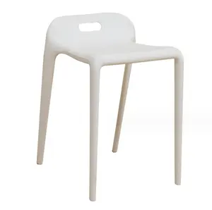 Sillas de plástico a granel al por mayor sillas apilables al aire libre silla sin brazo proveedores