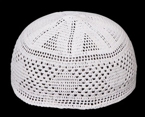 Chapeau de prière musulman en tissu de coton mélangé de polyester - EJ