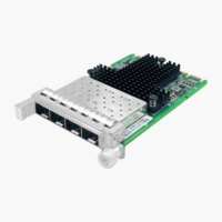 Adaptateur réseau serveur fibre Ethernet quad-port SFP+ à profil bas LRLink OCP3.0 Mezz NIC haute vitesse 10 Gbit/s pour serveur externe