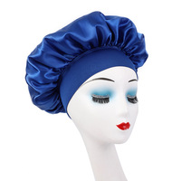 En gros : Bonnets et foulards en satin, Bonnet de nuit en satin à large bande, Turban en soie, Bonnets élastiques pour cheveux bouclés, Bonnets en satin pour femme