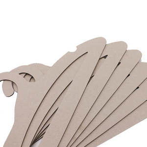 ไม้แขวนเสื้อแฟชั่นกระดาษรีไซเคิลกระดาษกระดานสีเทาสำหรับเสื้อผ้า - Product Image 3