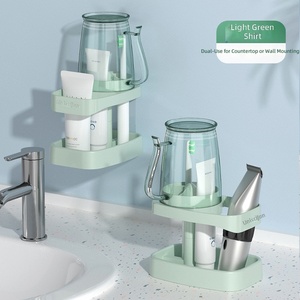 Juego de Organizador de Baño Minimalista, Soporte para Vaso de Gárgaras, Ahorro de Espacio, Almacenamiento en la Encimera - Product Image 2