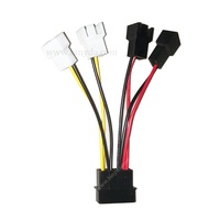 Adaptateur de câbles d'alimentation de ventilateur à 3 broches mo-lex à 4 broches, câble de ventilateur de refroidissement pour ordinateur PC 12V/5V DC pour CPU PC boîtier adaptateur de ventilateur