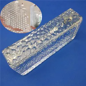 Çin üretici dekoratif gökkuşağı cam blok güzel kristal cam blok ekran optik cam blok