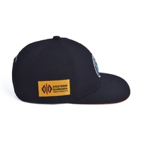 Casquette Snapback de Haute Qualité Personnalisée Non Structurée avec Étiquette en Caoutchouc Noire Réglable Technique de Broderie 3D Unisexe Sports de Plein Air