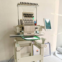Machine à broder numérique domestique à tête unique, plate, pour casquettes et t-shirts, facile à utiliser, fabriquée en Chine