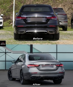 Pièces de voiture de <span class=keywords><strong>prix</strong></span> usine pour Mercedes-Benz <span class=keywords><strong>classe</strong></span> E W213 mise à niveau vers le diffuseur arrière e53 AMG avec embouts d'échappement - Product Image 6