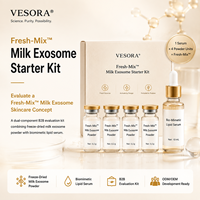 Système de mélange frais biphasé, Poudre d'exosomes lyophilisés, Coffret de soins cutanés, Marque privée, Sérum réparateur, Post-procédure microneedling, ODM