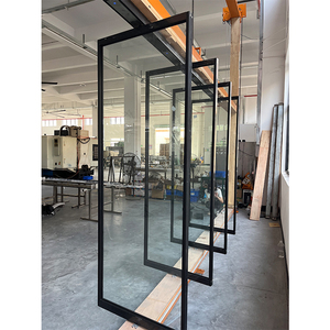 HDsafe Pháp Phong Cách Nhôm Trục Bản Lề Cửa Nhà Hàng Lối Vào Cửa Nhập Tự Động Xoay Cửa Kính Nội Thất Phân Vùng - Product Image 6