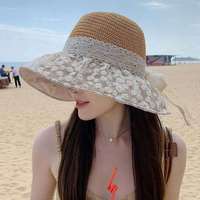 Sombrero de Sol Plegable para Mujer, Protección UV, para Vacaciones en la Playa y Actividades al Aire Libre