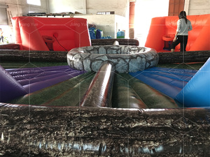 Điên Thể Thao Trò Chơi Tương Tác Inflatable Hungry Bungee Chạy Con Người Hippo Chow Xuống Inflatable Trò Chơi - Product Image 4