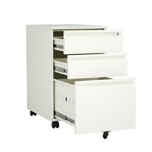 Armoire de classement mobile à 3 tiroirs multicolores en acier et armoire de rangement de bureau du fabricant - Product Image 3