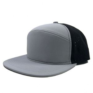 Casquette de sport en coton 7 panneaux AI-MICH de haute qualité, découpe laser personnalisée, snapback, imperméable, idéale pour le cyclisme en extérieur, promotionnelle - Product Image 2
