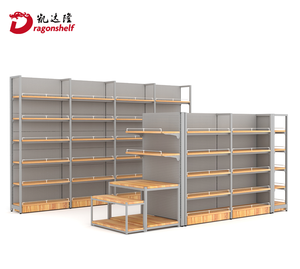 Étagères de supermarché réglables <span class=keywords><strong>double</strong></span> face, gondoles de supermarché, étagères murales, étagères pour magasin de détail - Product Image 3