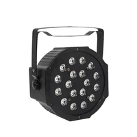 18 pièces 3 en 1 4 en 1 5 en 1 6 en 1 Dmx512 Projecteurs LED plats en plastique pour scène, DJ, discothèque, fête, mariage