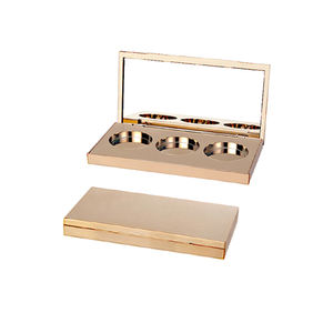 <span class=keywords><strong>Palette</strong></span> d'ombres à paupières 3 Pans <span class=keywords><strong>Rose</strong></span> Carré Maquillage Avec Miroir Vente en gros étui à ombres à paupières conteneurs étui à ombres à paupières tubes logo personnalisé - Product Image 2