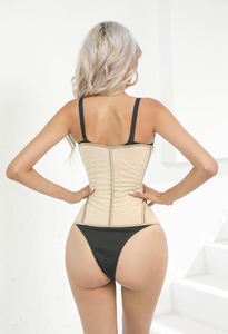 Women's Waist Trainer Corset Breathable Mesh <b>Underbust</b> Firm Tummy Control Shapewear with Adjustable Hooks for Slimming - Product Image 5