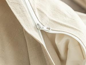 طقم مفروشات سرير مريح للغاية من القطن المغسول 100% بنمط نورديك، مكون من أربع قطع بلون واحد، متوفر للتجارة العابرة للحدود. - Product Image 4