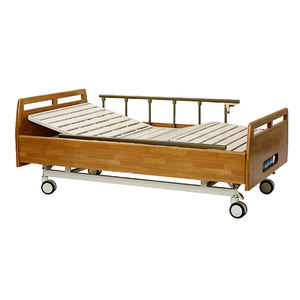 Nueva Llegada, Cama de <span class=keywords><strong>Hospital</strong></span> Manual de Madera con 2 Manivelas, Precios al por Mayor, para Pacientes Paralizados - Product Image 2