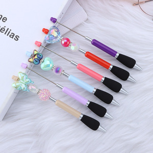 Penna Promozionale Sportiva con Meccanismo a Scatto, Decorata con Perline, in Plastica Economica con Logo Personalizzabile - Product Image 5