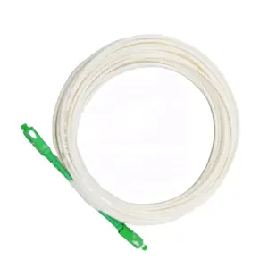 White 3mm 1.5m Fiber Optic Garter 2m 3m 3.5m SCAPC Fiber Optic Patch Cord G657a2 White Jarretiere Optique Fibre