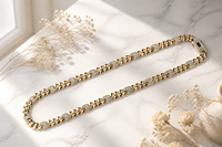 Collier Cuban Link Iced Out en laiton plaqué or et rhodium, pavé de zircone cubique, fermoir en émail noir, chaîne Hip Hop, cadeau OEM