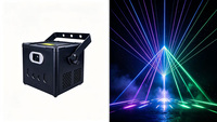 Projecteur laser LED RGB 10W à commande par application, ILDA/DMX512, animation de logo, faisceau 3D pour DJ/discothèque/fête/spectacles en club, IP33, CRI élevé 80