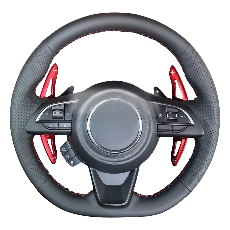 Coprivolante In Microfibra Pelle Per Suzuki (Liana, Splash, Swift, SX4, Jimny, Ignis, Vitara, Baleno), Antiscivolo E Traspirante