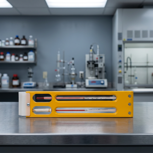 Hygromètre psychrométrique analogique avec thermomètres en verre pour l'équipement pédagogique de physique en classe avec certificat NABL - Product Image 2