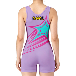 Pedido Mínimo 1 Pieza, Personalización Disponible, Camisetas Deportivas Transpirables Color Morado para Mujer, para Grappling y Lucha <span class=keywords><strong>Libre</strong></span> Estilo <span class=keywords><strong>Libre</strong></span> - Product Image 2