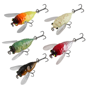 Señuelos de Pesca de Plástico ABS de 5 cm y 6,5 g, Señuelos Duros con Forma de Insectos, Cigarra, Cebo Falso - Product Image 5