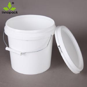 Innopack Custom Eco-Friendly 5L White Plastic <b>Paint</b> Bucket with <b>Lid</b> and Handle Heat Transfer Printing - Product Image 4
