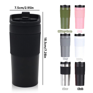 שדרוג 2.0 מסנן נירוסטה נסיעות ואקום קפה צרפתית לחץ נייד ספל נייד קפה ותה מכונת תה - Product Image 2