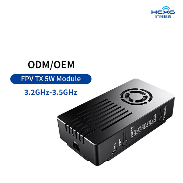 5W 3.2GHz-3.5GHz FPV video transmitter, suitable for long-distance simulation of drones/racing cars/aerial photography