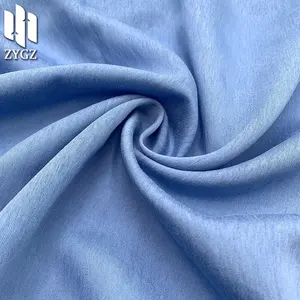 Imitation ramie gauze fabric 70% artificial cotton 30% nylon comfortable cheap dress shirt clothing fabric wholesale