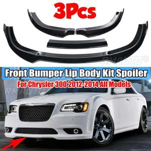 ชุดแต่งกันชนหน้ารถยนต์ 3 ชิ้น สำหรับ Chrysler 300 SRT8 ปี 2012-2014 ประกอบด้วยลิ้นกันชนหน้า, สปลิตเตอร์, ดิฟฟิวเซอร์, สปอยเลอร์ และฝาครอบป้องกัน - Product Image 1