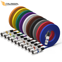 Câble XLR de microphone 3 broches mâle-femelle en métal robuste de haute qualité, longueurs 1M, 1.5M, 2M, 3M, 5M