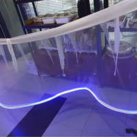 Voilage de plafond lumineux LED étanche, barre lumineuse, accessoires de mariage, décoration d'ambiance pour restaurant extérieur