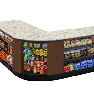 Comptoir de caisse d'épicerie de dépanneur de boutique personnalisé pour supermarché - Product Image 4