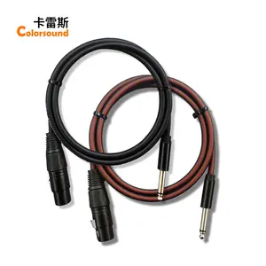 Gute Qualität oem odm Audio kabel TS Mono 6,35mm Stecker an XLR-Buchse Buchse Mikrofon kabel Gitarren konverter Adapter kabel